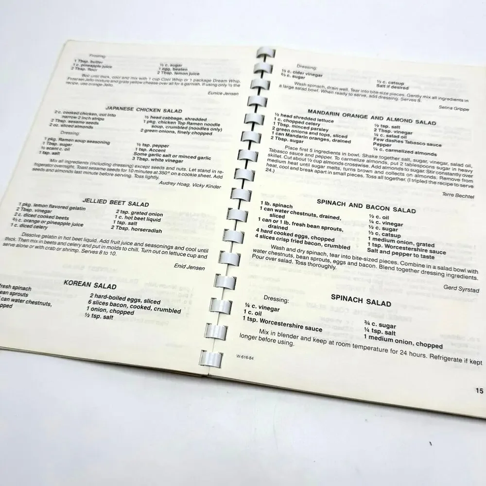 Redwood City California Messiah Lutheran Church Cookbook Recipes Vintage 1980s